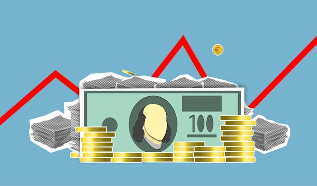 clipart of money and a graph